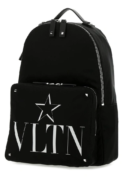 Shop Valentino Vltn School Backpack In 0no