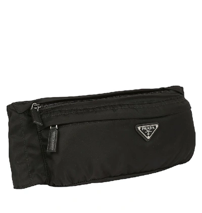 Shop Prada Crossbody Belt Bag In Black