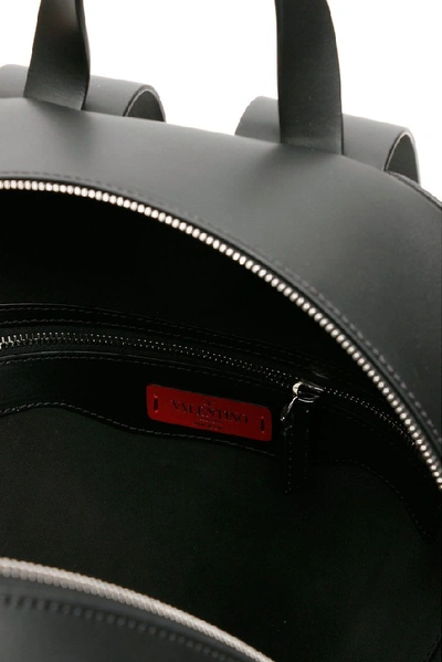 Shop Valentino Vltn Logo Backpack In Black