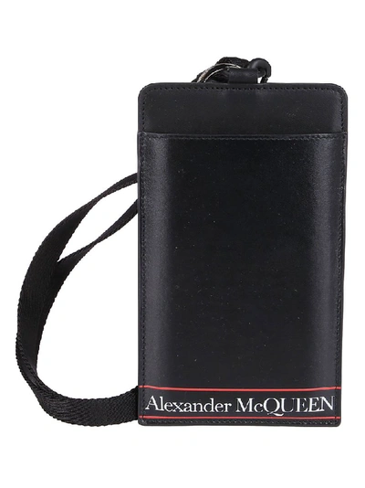 Shop Alexander Mcqueen Logo Cardholder In Black