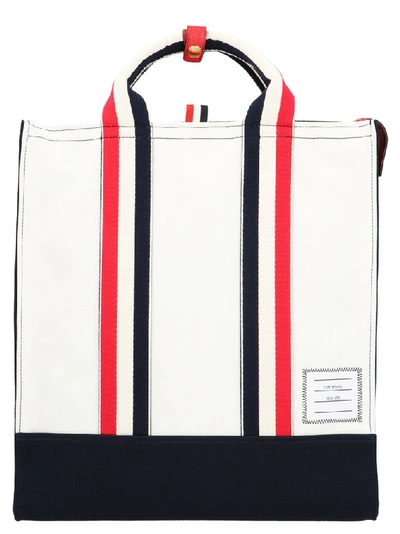 Shop Thom Browne Web Tote Bag In Multi