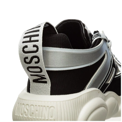 Shop Moschino Teddy Panelled Sneakers In Multi