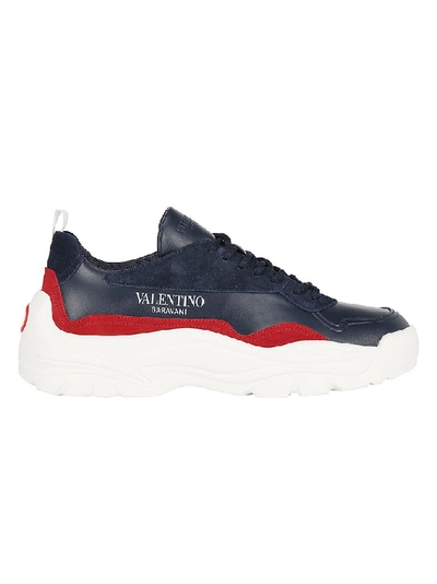Shop Valentino Logo Chunky Sneakers In Multi