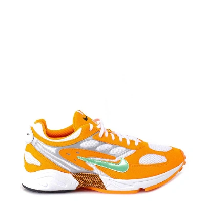 Shop Nike Air Ghost Racer Panelled Sneakers In Orange