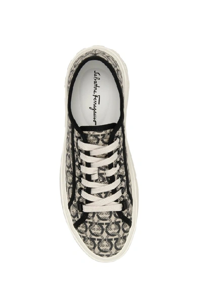 Shop Ferragamo Salvatore  Gancini Sneakers In Multi