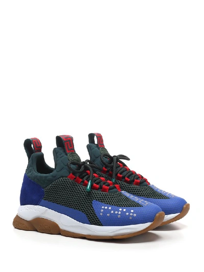 Shop Versace Chain Reaction Barocco Print Sneakers In Multi