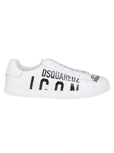 Shop Dsquared2 Icon Logo Low Top Sneakers In White