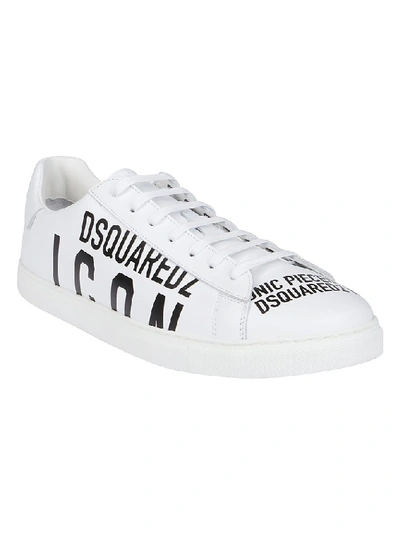 Shop Dsquared2 Icon Logo Low Top Sneakers In White