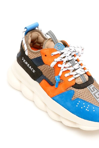 Shop Versace Chain Reaction Sneakers In Multi