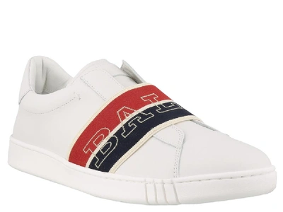 Shop Bally Wictor Logo Sneakers In 0300 White