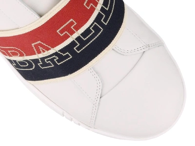 Shop Bally Wictor Logo Sneakers In 0300 White