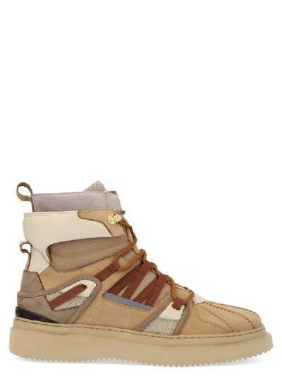 Shop Buscemi Lace Up Hiking Boots In Multi