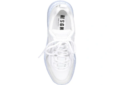 Shop Msgm Panelled Low In White