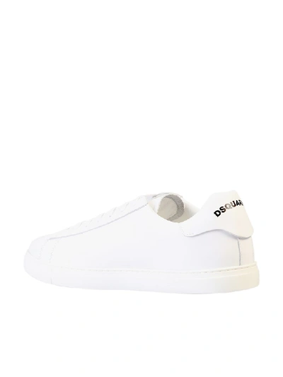 Shop Dsquared2 Logo Print Sneakers In White