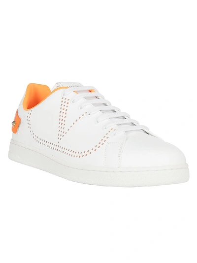 Shop Valentino Garavani Vlogo Sneakers In White
