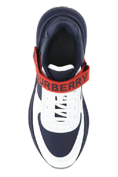 Shop Burberry Logo Detail Sneakers In Multi