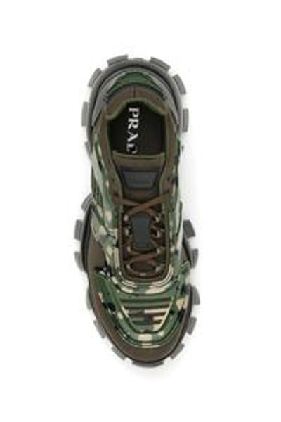 Shop Prada Cloudburst Thunder Camouflage Sneakers In Green