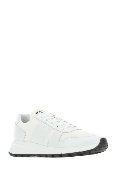 Shop Prada Prax 01 Sneakers In White
