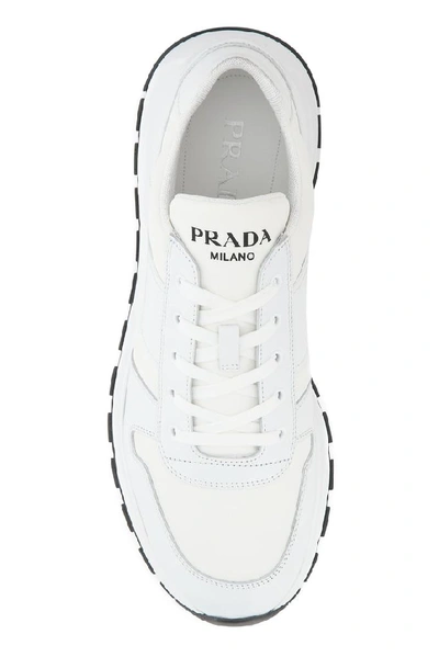 Shop Prada Prax 01 Sneakers In White