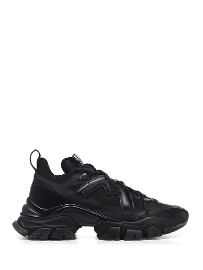 Shop Moncler Chunky Sole Sneakers In Black