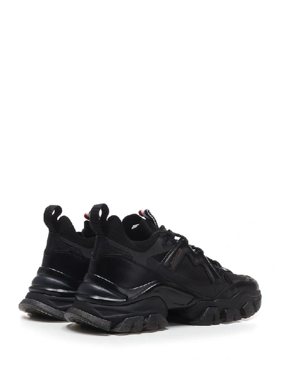 Shop Moncler Chunky Sole Sneakers In Black