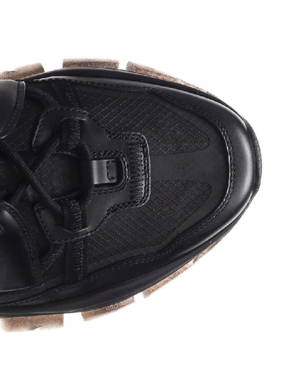 Shop Moncler Chunky Sole Sneakers In Black