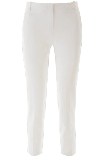 Shop Pinko Slim Fit Pants In White