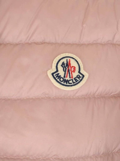 Shop Moncler Padded Down Gilet In Pink