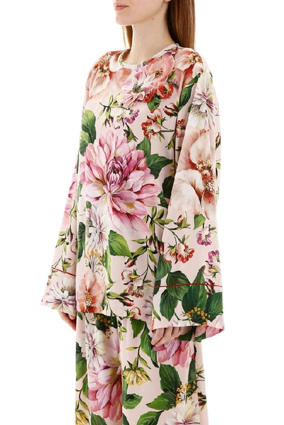 Shop Dolce & Gabbana Floral Print Blouse In Multi