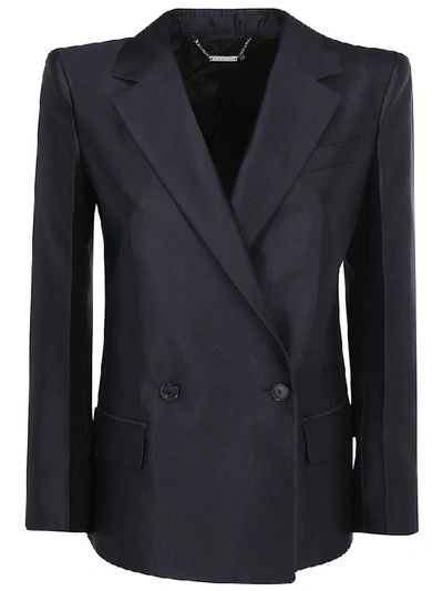 Shop Givenchy Double Breasted Blazer In Blue