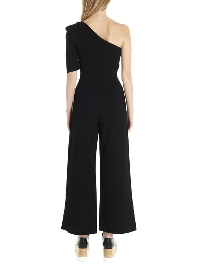 Shop Stella Mccartney One Shoulder Jumpsuit In Black