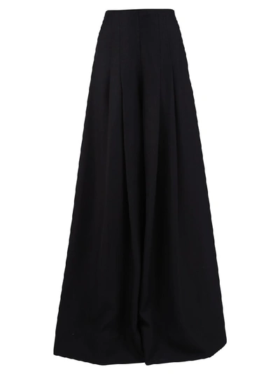 Shop Jacquemus Wide Leg Trousers In Black