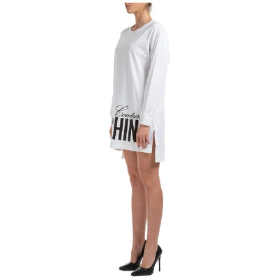 Shop Moschino Couture Sweatshirt Dress In White