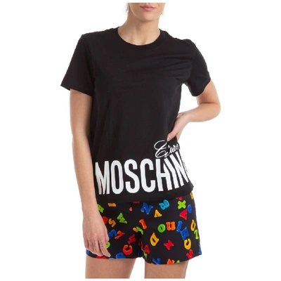 Shop Moschino Couture Printed T In Black