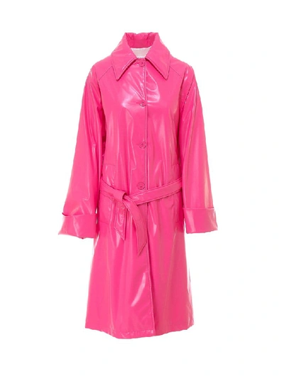 Shop Mm6 Maison Margiela Belted Trench Coat In Pink