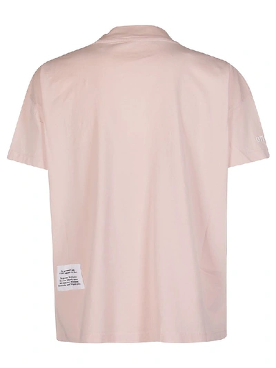 Shop Heron Preston Concrete Jungle Embroidered Mock Neck T In Pink