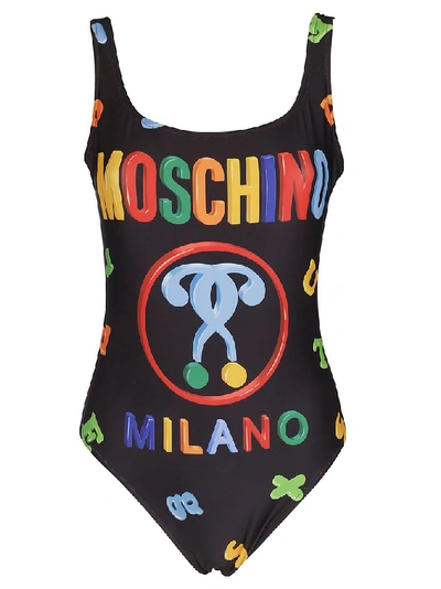 Shop Moschino Logo Printed One In Multi