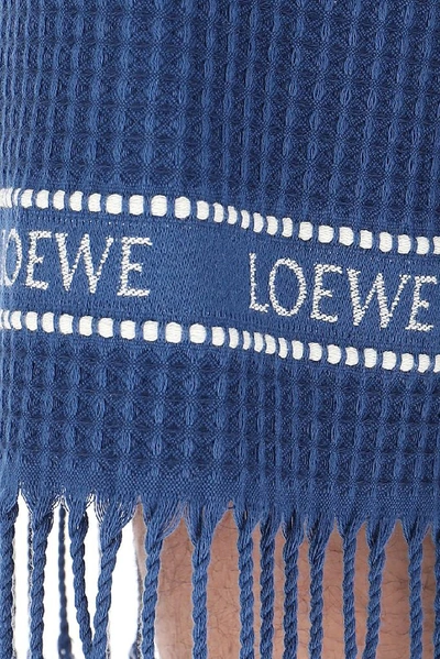 Shop Loewe Tassel Trim Culottes In Blue