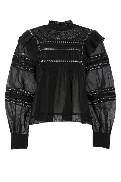 Shop Isabel Marant Étoile Vivana Top In Black