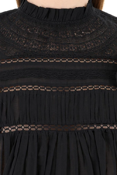 Shop Isabel Marant Étoile Vivana Top In Black