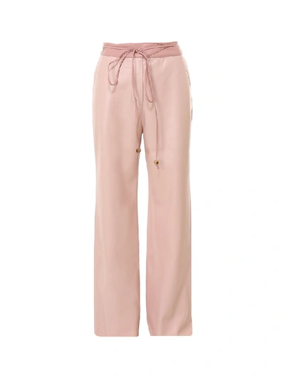 Shop Nanushka Chimo Wide Leg Pants In Pink