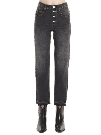 Shop Isabel Marant Étoile Straight Leg Jeans In Grey