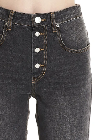 Shop Isabel Marant Étoile Straight Leg Jeans In Grey