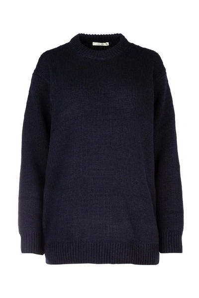 Shop The Row Oversized Sweater In Navy