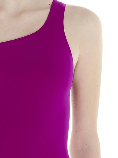 Shop Isabel Marant One Shouldered Swimsuit In Pink