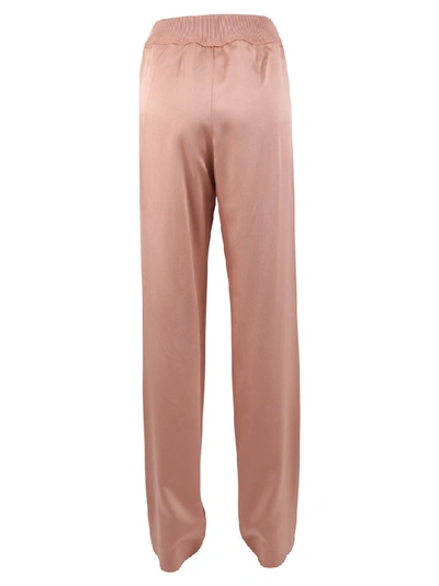 Shop Moncler Logo Waistband Trousers In Pink