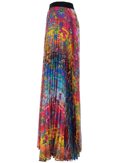 Shop Golden Goose Deluxe Brand Pleated Floral Skirt In Multi