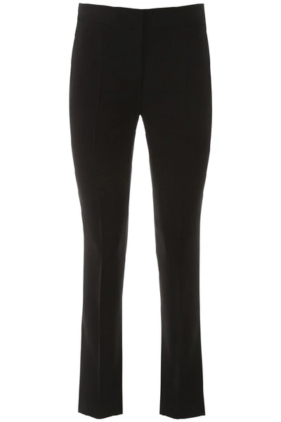 Shop Moschino Tailored Trousers In Black