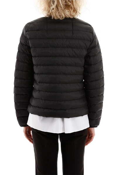 Shop Weekend Max Mara Zipped Puffer Jacket In Black