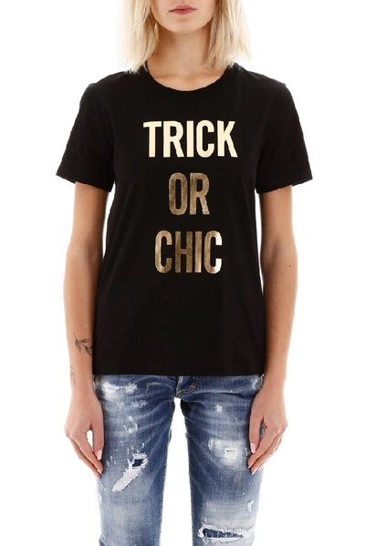 Shop Moschino Trick Or Chic T In Black